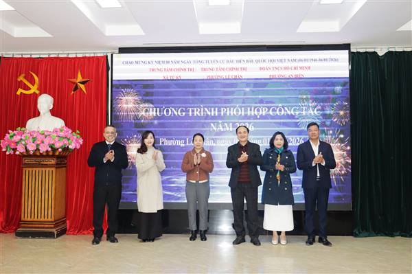 Trung tâm Chính trị phường Lê Chân và Trung tâm Chính trị xã Tứ Kỳ phối hợp xây dựng kho dữ liệu số bài giảng