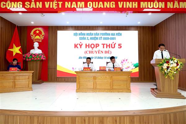 Kỳ họp thứ 5 HĐND phường Gia Viên khóa X quyết định giao biên chế, số lượng người làm việc năm 2026