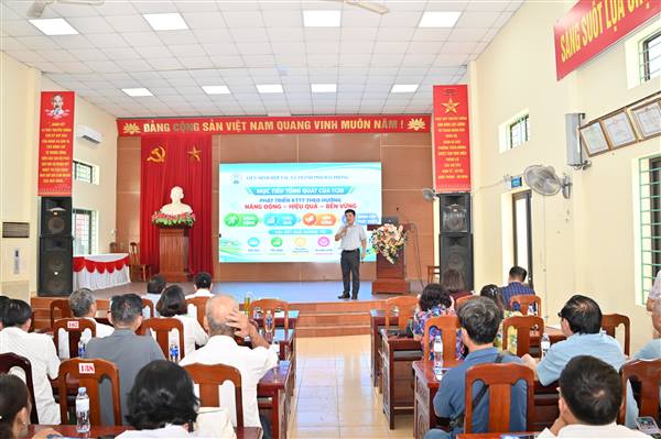 Liên minh Hợp tác xã thành phố triển khai chính sách phát triển kinh tế tập thể tại cụm Thủy Nguyên - An Dương - Kinh Môn