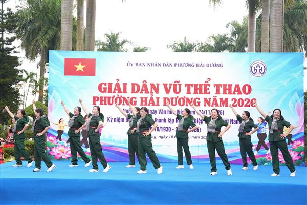 Phường Hải Dương tổ chức Giải Dân vũ thể thao năm 2026
