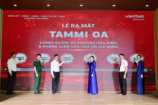 Phường Hòa Bình ra mắt mô hình “Tammi OA - Chính quyền số”, Không gian văn hóa Hồ Chí Minh và Thư viện cộng đồng