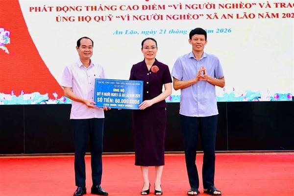 Xã An Lão phát động Tháng cao điểm “Vì người nghèo” năm 2026
