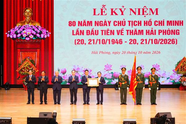 Kỷ niệm 80 năm Ngày Chủ tịch Hồ Chí Minh lần đầu về thăm Hải Phòng (1946 – 2026): 80 năm hành trình làm theo lời Bác