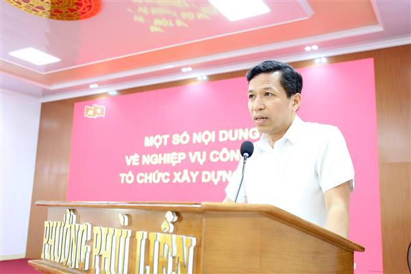 Phường Phù Liễn tổ chức tập huấn nghiệp vụ công tác đảng, đảng viên năm 2026