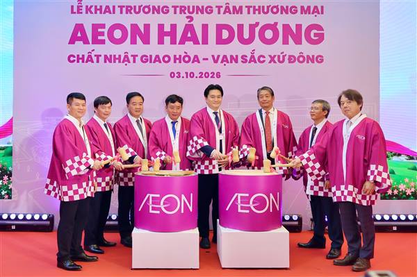 Khai trương Trung tâm thương mại AEON Hải Dương, mở thêm điểm đến thương mại hiện đại tại Hải Phòng
