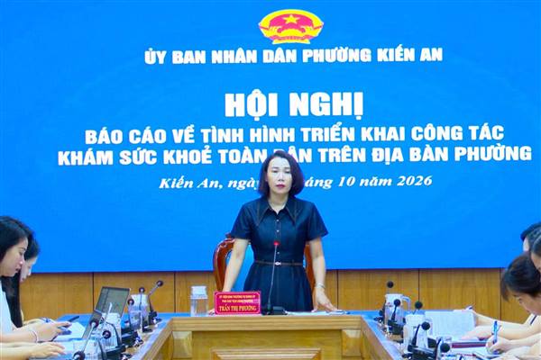 Phường Kiến An đẩy nhanh tiến độ khám sức khỏe toàn dân, phấn đấu hoàn thành kế hoạch năm 2026
