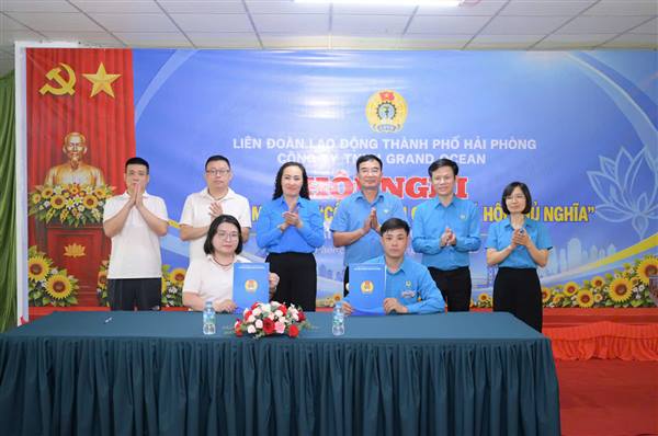 Ra mắt mô hình “Công đoàn cơ sở xã hội chủ nghĩa” tại Công ty TNHH GrandOcean 