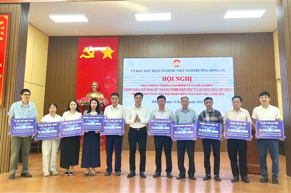 Ủy ban MTTQ Việt Nam phường Hồng An triển khai “Tháng nghe dân nói” và phát động “Tháng cao điểm Vì người nghèo” năm 2026