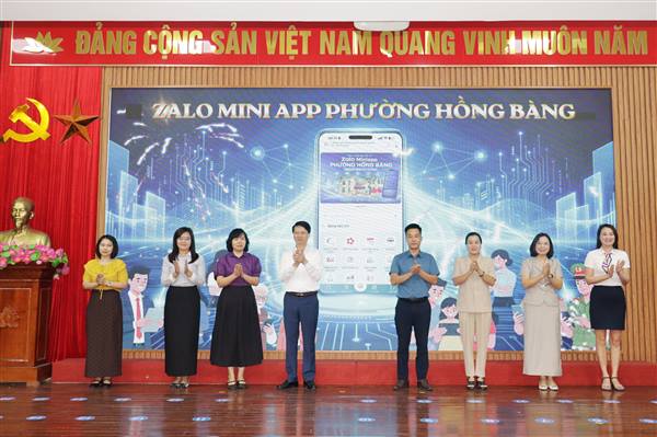 Phường Hồng Bàng ra mắt ứng dụng Zalo Mini App tăng cường kết nối, tương tác giữa chính quyền với Nhân dân trên môi trường số