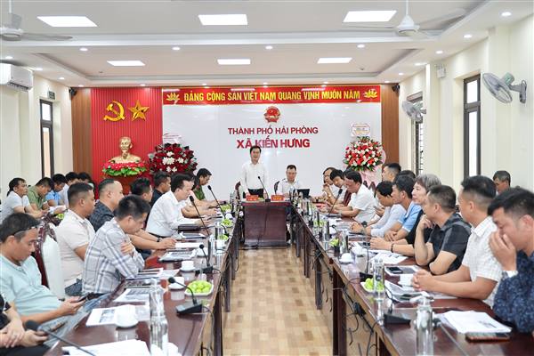 Xã Kiến Hưng đối thoại với doanh nghiệp, hợp tác xã và hộ sản xuất, kinh doanh