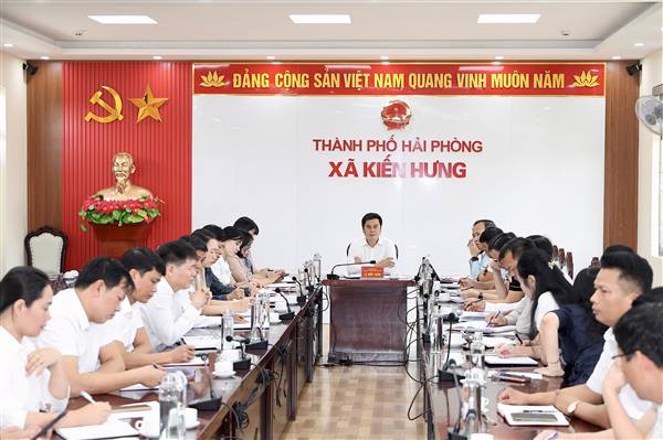Xã Kiến Hưng: Thu ngân sách đạt 100,1% dự toán, giải ngân đầu tư công đạt 93,09% sau 9 tháng