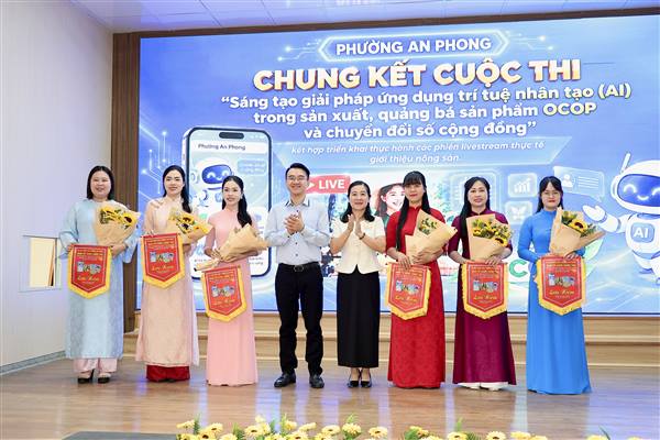 Phường An Phong thúc đẩy ứng dụng trí tuệ nhân tạo trong phát triển kinh tế số