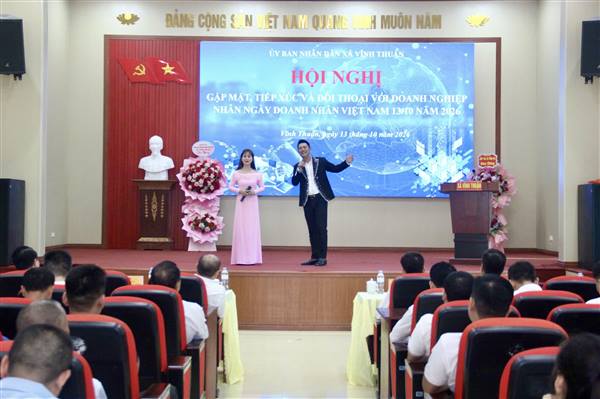 Xã Vĩnh Thuận gặp mặt, đối thoại với cộng đồng doanh nghiệp nhân Ngày Doanh nhân Việt Nam 13/10