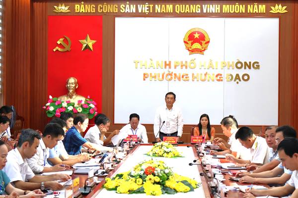 Đảng ủy Phường Hưng Đạo quyết tâm không để khâu thực thi trở thành điểm nghẽn, nút thắt cản trở sự phát triển