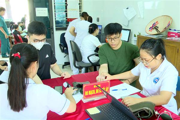 Phường Phù Liễn tổ chức sơ tuyển sức khỏe nghĩa vụ quân sự và nghĩa vụ Công an nhân dân năm 2027
