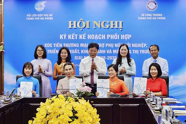 Tăng cường phối hợp xúc tiến thương mại, hỗ trợ phụ nữ khởi nghiệp, phát triển sản xuất, kinh doanh và mở rộng thị trường giai đoạn 2026–2035