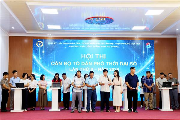 (3) Phường Phù Liễn tổ chức Hội thi Cán bộ tổ dân phố thời đại số lần thứ 2 năm 2026