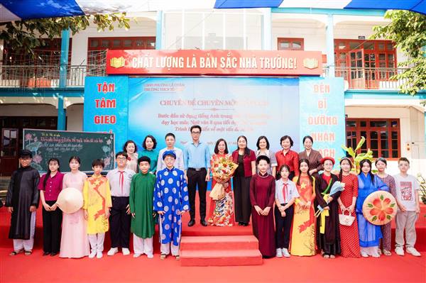 Trường THCS Tô Hiệu (Phường Lê Chân) đổi mới phương pháp giảng dạy, đẩy mạnh việc tích hợp tiếng Anh vào các môn học văn hóa