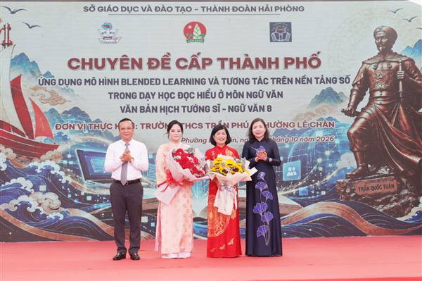 Trường THCS Trần Phú tổ chức thành công chuyên đề cấp thành phố về đổi mới phương pháp dạy học Ngữ văn