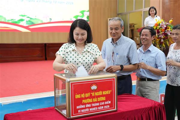Quỹ “Vì người nghèo” phường Hải Dương tiếp nhận hơn 912 triệu đồng ủng hộ