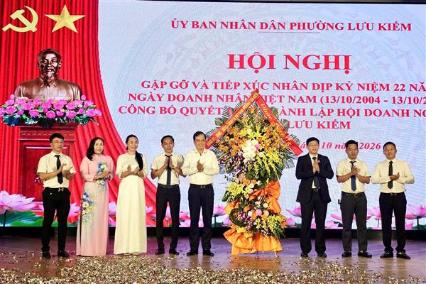 Phường Lưu Kiếm gặp mặt doanh nhân, công bố thành lập Hội Doanh nghiệp phường