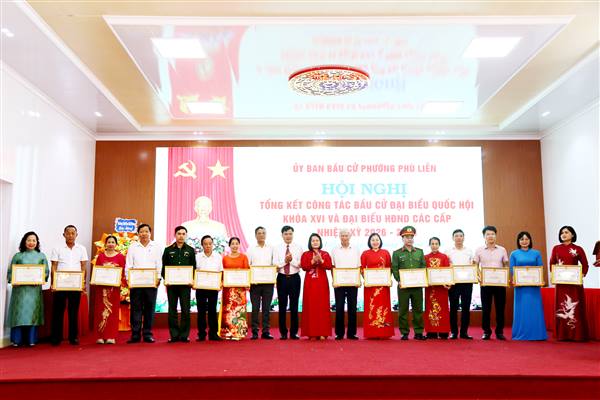 Phường Phù Liễn tổng kết công tác bầu cử, khẳng định niềm tin và trách nhiệm của cử tri