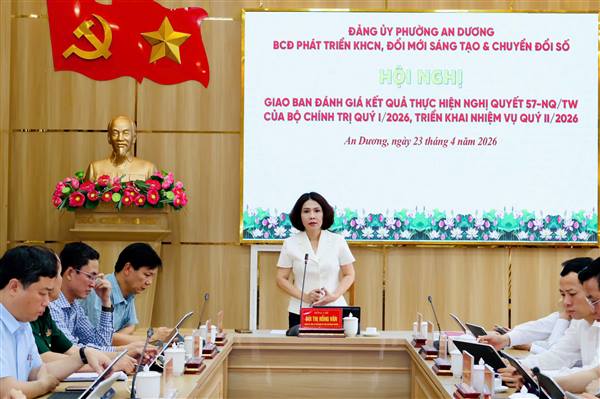 Quý I/2026: Phường An Dương đẩy mạnh chuyển đổi số đồng bộ, đạt nhiều kết quả tích cực