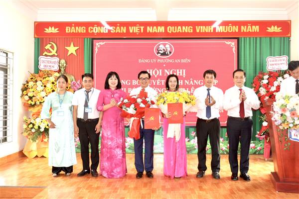 Phường An Biên: Nâng cấp Chi bộ Trường THPT Lê Chân thành Đảng bộ Trường THPT Lê Chân