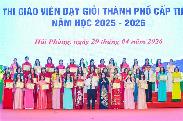 586 giáo viên đạt danh hiệu Giáo viên dạy giỏi thành phố cấp tiểu học năm học 2025 - 2026