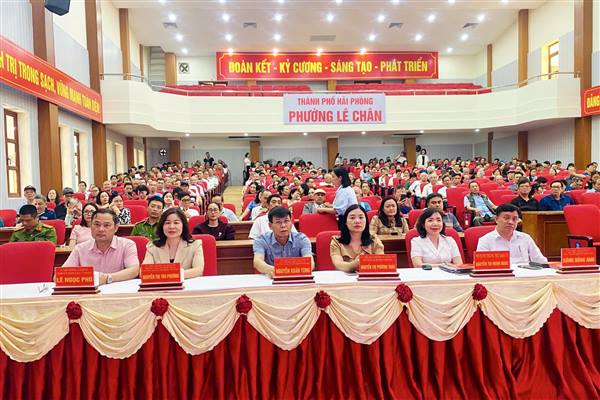 Phường Lê Chân học tập, quán triệt và triển khai thực hiện một số Nghị quyết của Trung ương, thành phố