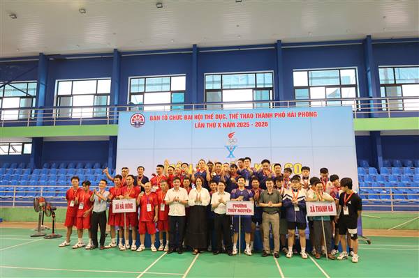 Bế mạc và trao giải môn thi Kéo co trong chương trình Đại hội Thể dục thể thao thành phố Hải Phòng lần thứ X, năm 2025-2026