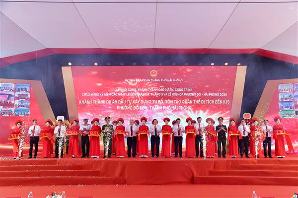 Thành phố khởi công, khánh thành đồng loạt 14 công trình, dự án trọng điểm chào mừng các Ngày lễ lớn và Lễ hội Hoa Phượng Đỏ - Hải Phòng 2026