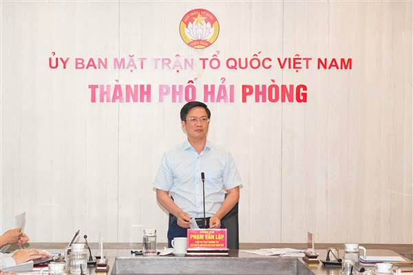 Gặp mặt Đoàn đại biểu thành phố Hải Phòng tham dự Đại hội đại biểu toàn quốc MTTQ Việt Nam lần thứ XI