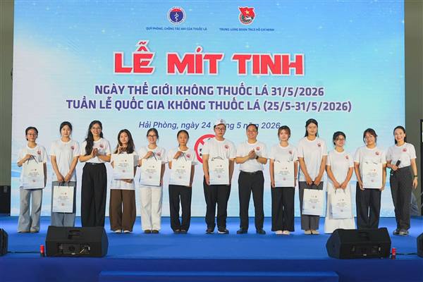 Tăng cường thực thi Luật Phòng, chống tác hại của thuốc lá, triển khai các hoạt động hưởng ứng Ngày Thế giới không thuốc lá và Tuần lễ Quốc gia không thuốc lá năm 2026