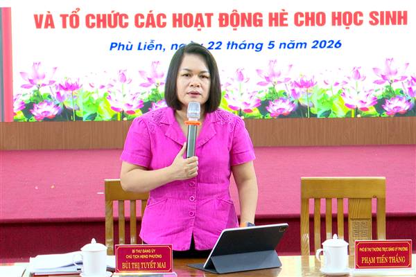 Phường Phù Liễn: Xây dựng phương án tuyển sinh các lớp đầu cấp đảm bảo khoa học, chặt chẽ, đúng quy định