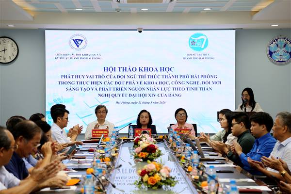 Phát huy vai trò đội ngũ tri thức Hải Phòng trong thực hiện các đột phá về khoa học, công nghệ, đổi mới sáng tạo và phát triển nguồn nhân lực theo tinh thần Nghị quyết Đại hội XIV của Đảng
