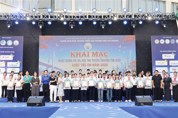 Khai mạc hoạt động Hè và trao giải Hội thi tuyên truyền, tìm hiểu Luật Trẻ em năm 2026