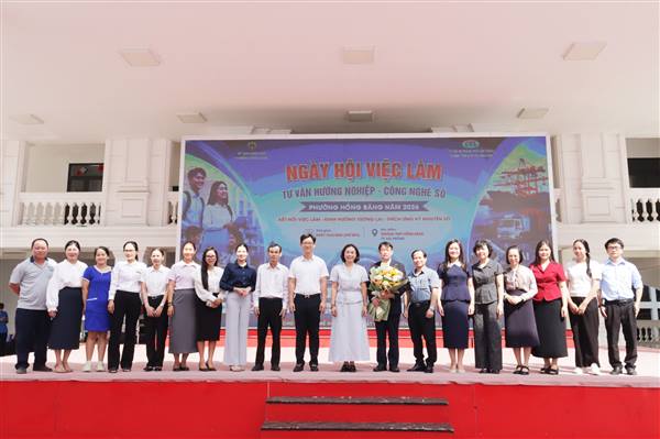 Ngày hội việc làm, tư vấn hướng nghiệp, công nghệ số phường Hồng Bàng năm 2026