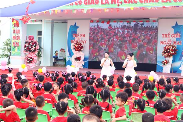Sôi nổi Chuyên đề cấp thành phố “Ngày hội công dân toàn cầu tương lai” tại Trường Mầm non Quyết Thắng