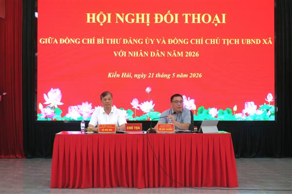 Lãnh đạo Đảng ủy - UBND xã Kiến Hải đối thoại với Nhân dân, giải đáp nhiều vấn đề về đất đai, hạ tầng giao thông và phát triển nông nghiệp