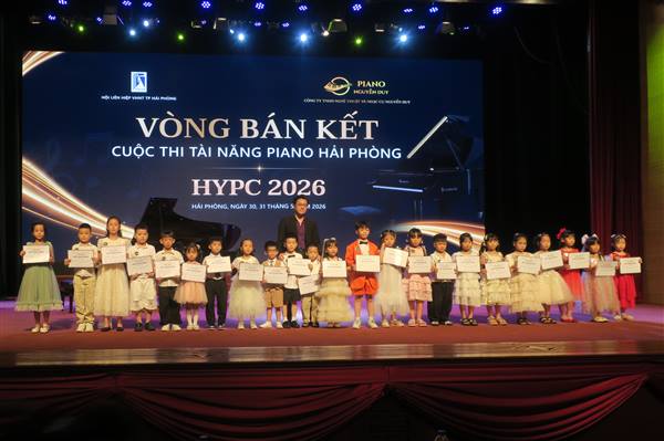 Vòng Bán kết Cuộc thi Tài năng Piano Hải Phòng thu hút đông đảo thí sinh trẻ tham gia