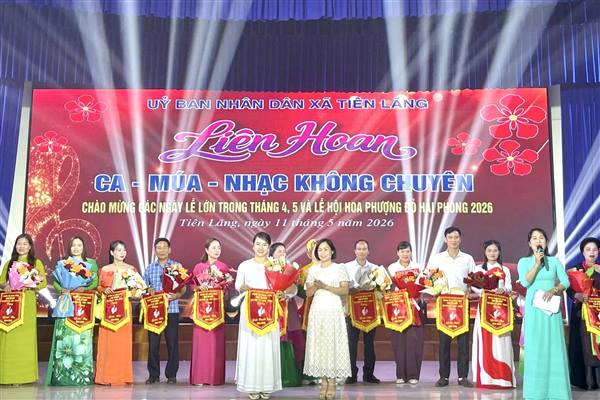 Xã Tiên Lãng: Hấp dẫn, sôi động trong Liên hoan Ca - Múa - Nhạc không chuyên năm 2026