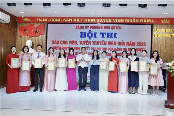 Hội thi Báo cáo viên giỏi phường Ngô Quyền: Lan tỏa những mô hình thực tiễn và tư duy đổi mới