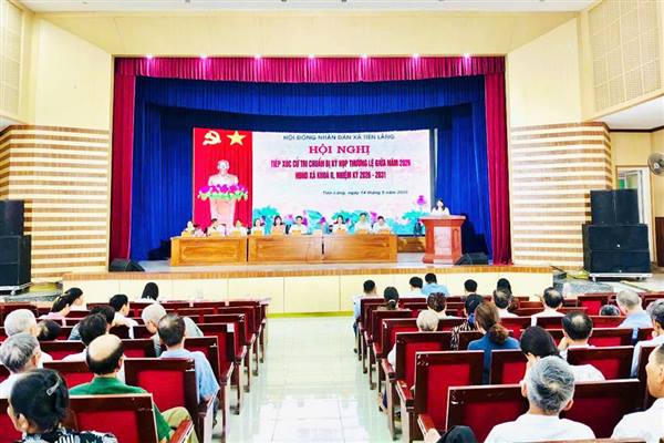 HĐND xã Tiên Lãng tiếp xúc cử tri chuẩn bị cho Kỳ họp thường lệ giữa năm 2026