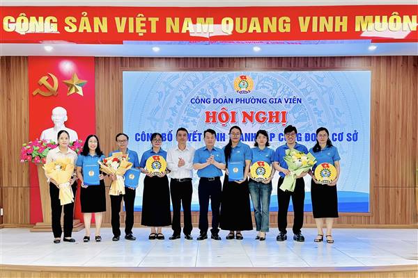 Phường Gia Viên thành lập 03 Công đoàn cơ sở mới và chăm lo thiết thực cho người lao động nhân Tháng Công nhân 2026
