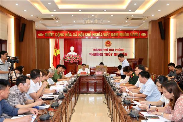 Phường Thủy Nguyên triển khai phương án cưỡng chế thu hồi đất, đảm bảo tiến độ Dự án chỉnh trang hồ Cống Cao
