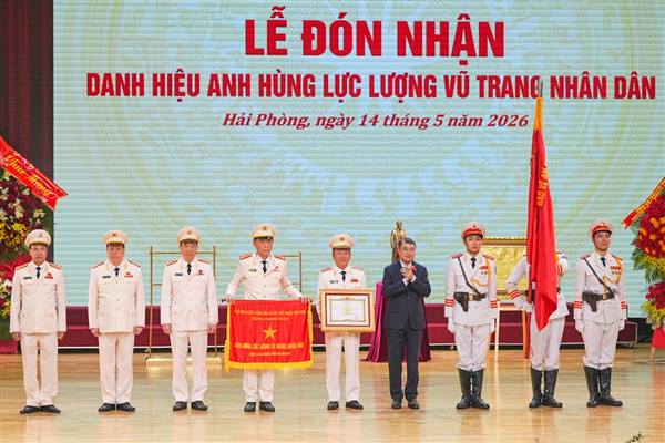 Công an thành phố Hải Phòng đón nhận Danh hiệu Anh hùng Lực lượng vũ trang Nhân dân 