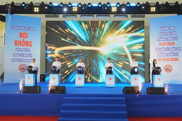 Mít tinh hưởng ứng Ngày Thế giới không thuốc lá và Tuần lễ Quốc gia không thuốc lá năm 2026
