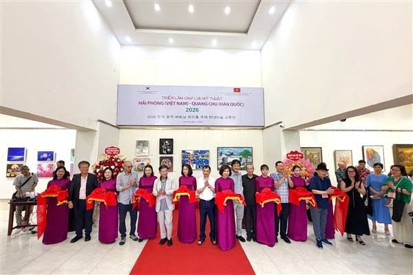 Triển lãm giao lưu Mỹ thuật Hải Phòng - Hàn Quốc diễn ra từ 25/6 - 1/7