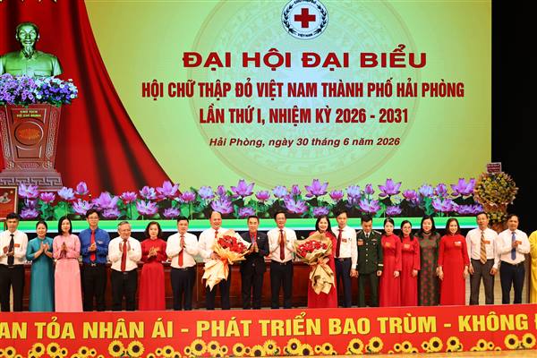 Đại hội đại biểu Hội Chữ thập đỏ thành phố Hải Phòng lần thứ I: Lan tỏa giá trị nhân đạo, xây dựng tổ chức Hội chuyên nghiệp, hiện đại